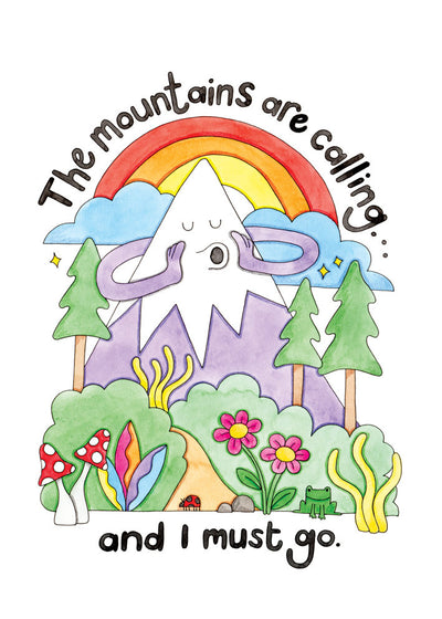 Nova & Me Mountains are Calling A4 Print