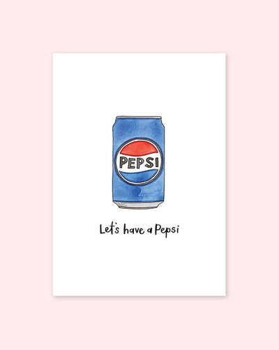 Nova & Me Pepsi A5 Print at Bibelot UK Stockist