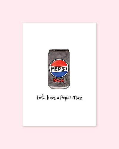 Nova & Me Pepsi Max A5 Print at Bibelot Leek UK Stockist