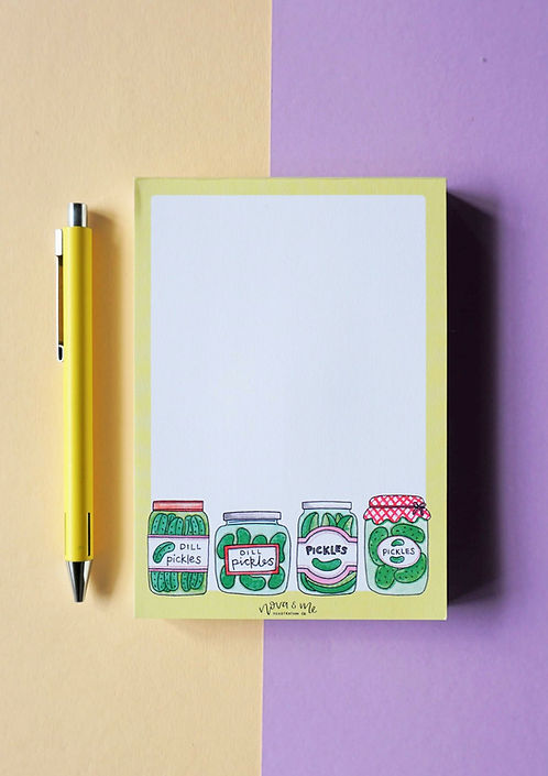 Nova & Me Pickles A6 Notepad - 100 Pages at Bibelot Leek UK Stockist