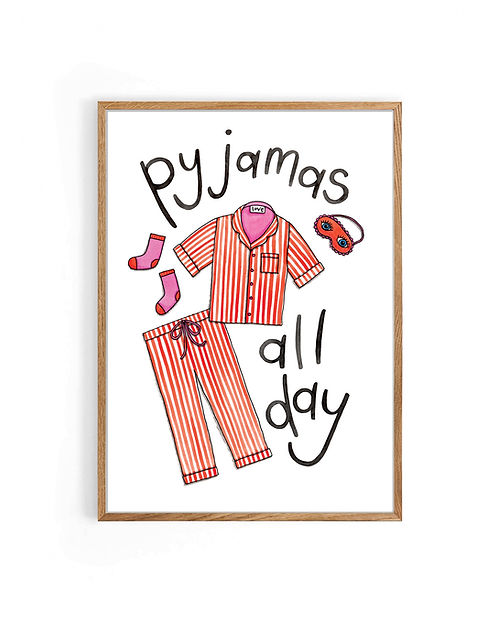 Nova & Me Pyjamas All Day A4 Print at Bibelot Leek UK Stockist