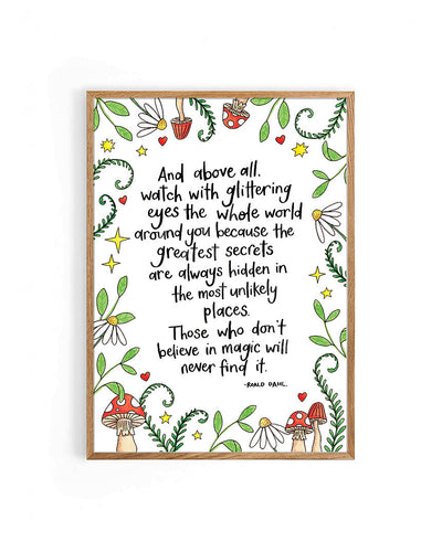 Nova & Me Roald Dahl Magic A4 Print