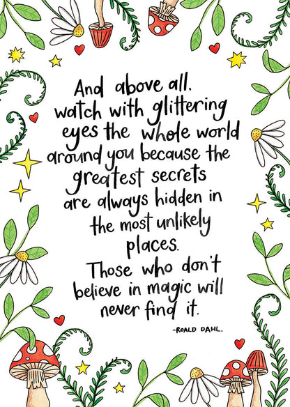 Nova & Me Roald Dahl Magic A4 Print