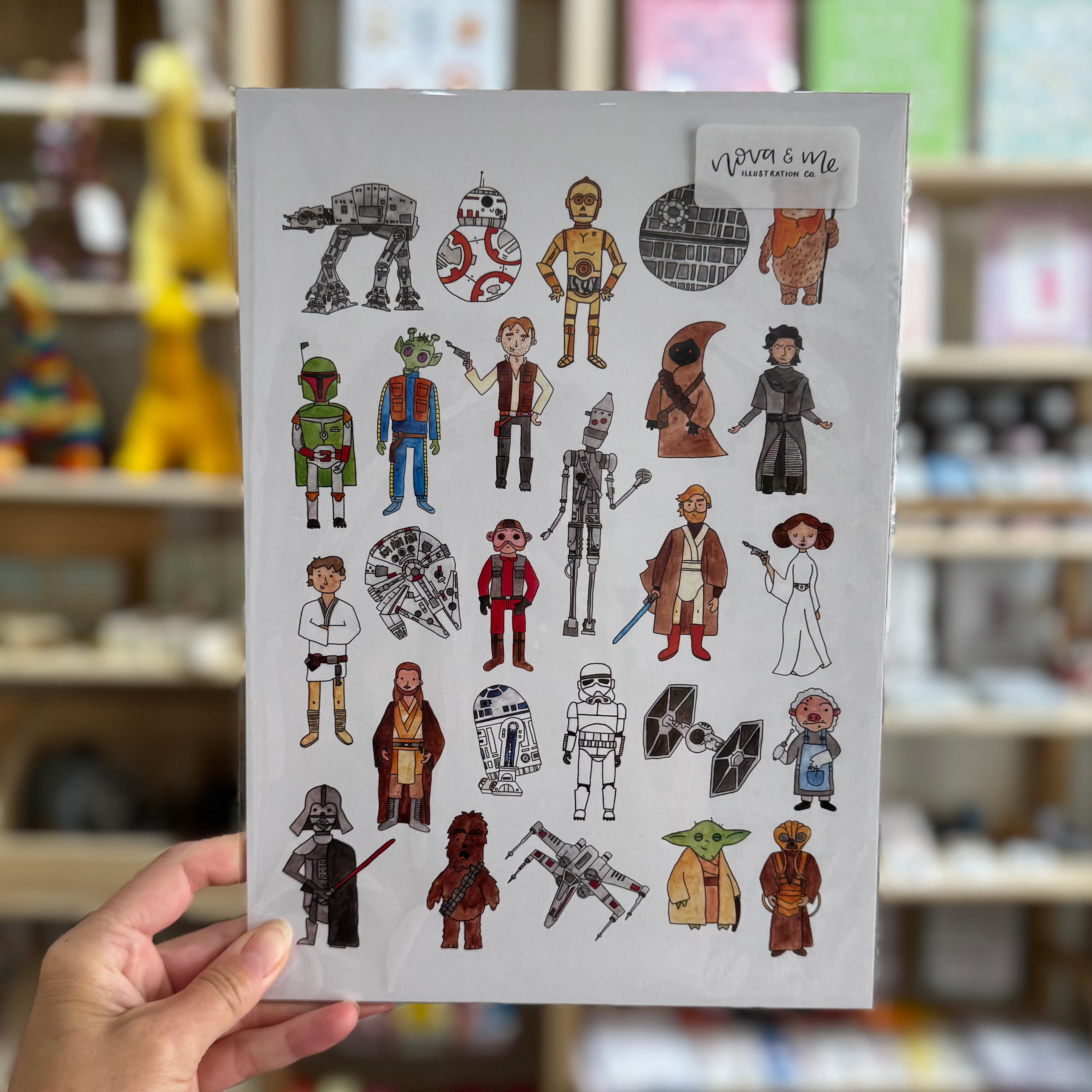 Nova & Me Star Wars Print at Bibelot Leek UK Stockist