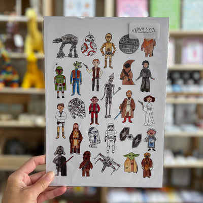 Nova & Me Star Wars Print at Bibelot Leek UK Stockist