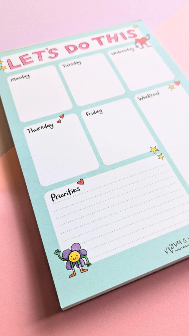 Nova & Me Weekly Planner A5 Magnetic Notepad