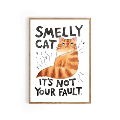 Nova and Me Smelly Cat A4 Print