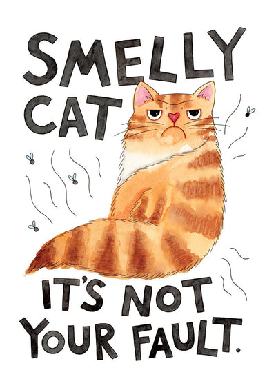 Nova and Me Smelly Cat A4 Print