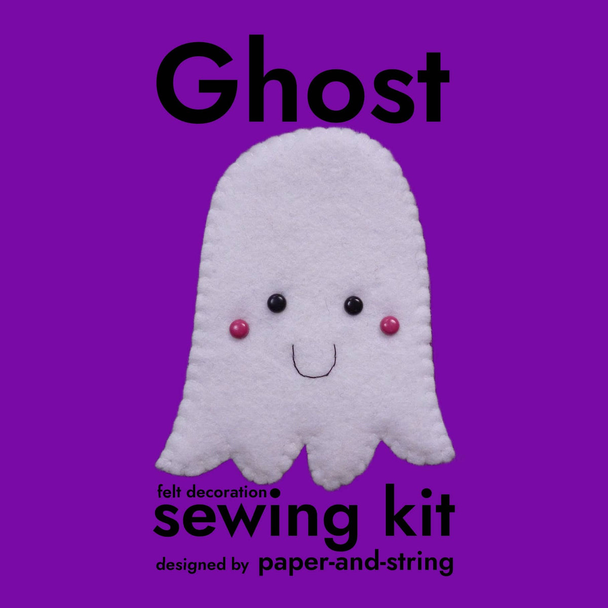 Paper & String Ghost Felt Decoration Sewing Kit at Bibelot Leek UK Stockist