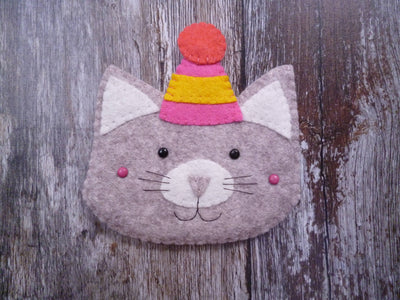 Paper and String Cat Felt Decoration Sewing Kit at Bibelot, Leek