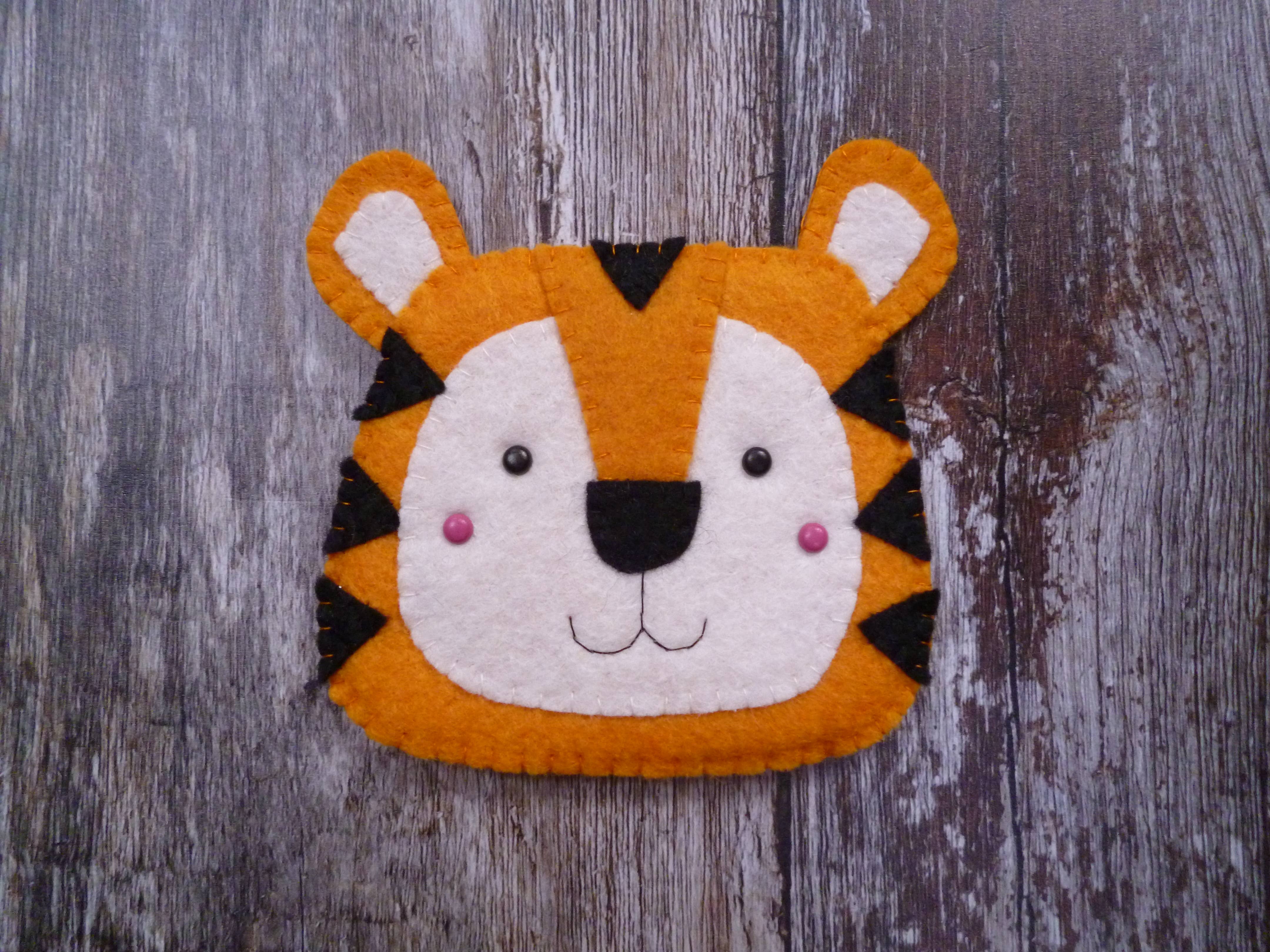 Paper and String Tiger Felt Decoration Sewing Kit at Bibelot, Leek