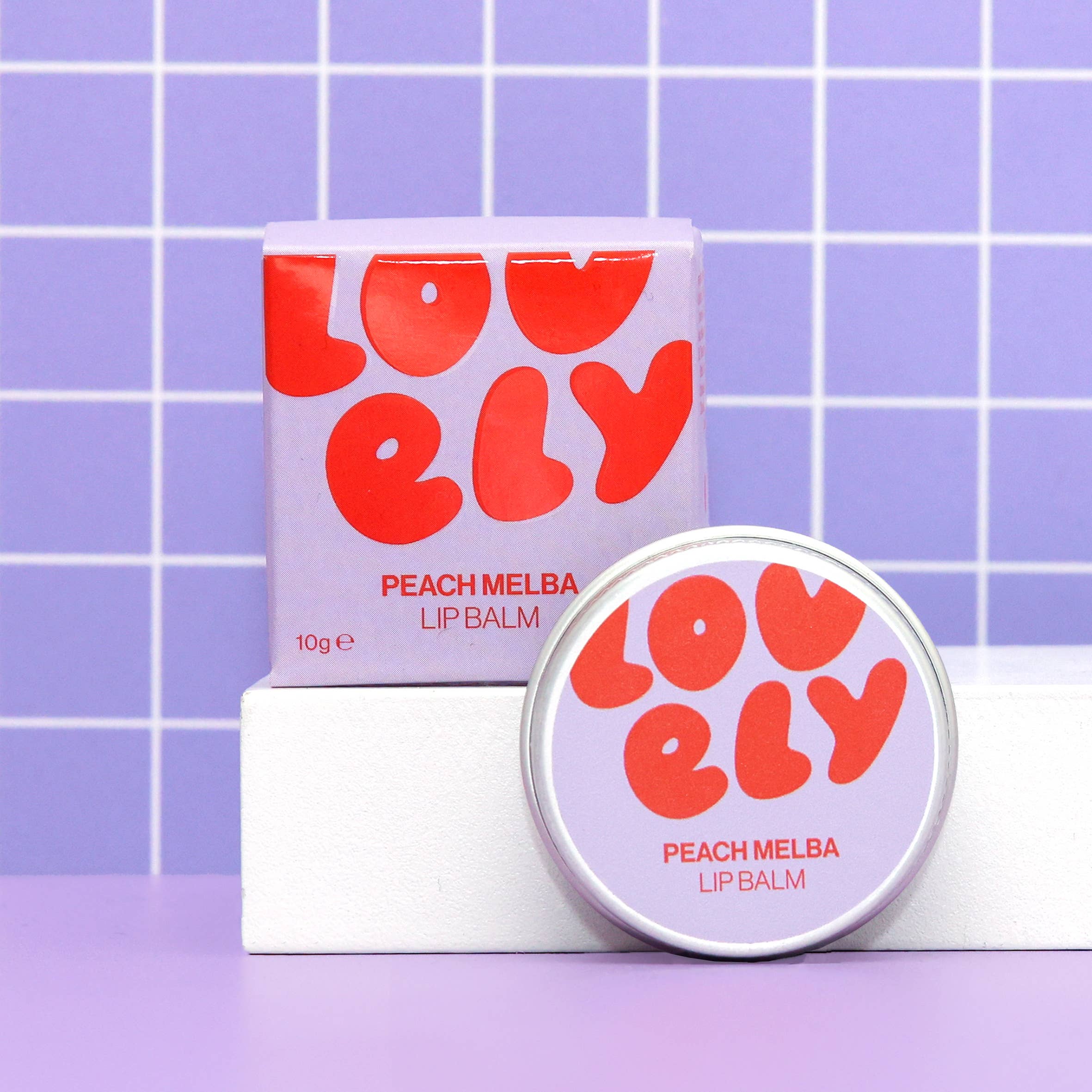 Lovely Peach Melba Lip Balm at Bibelot Leek