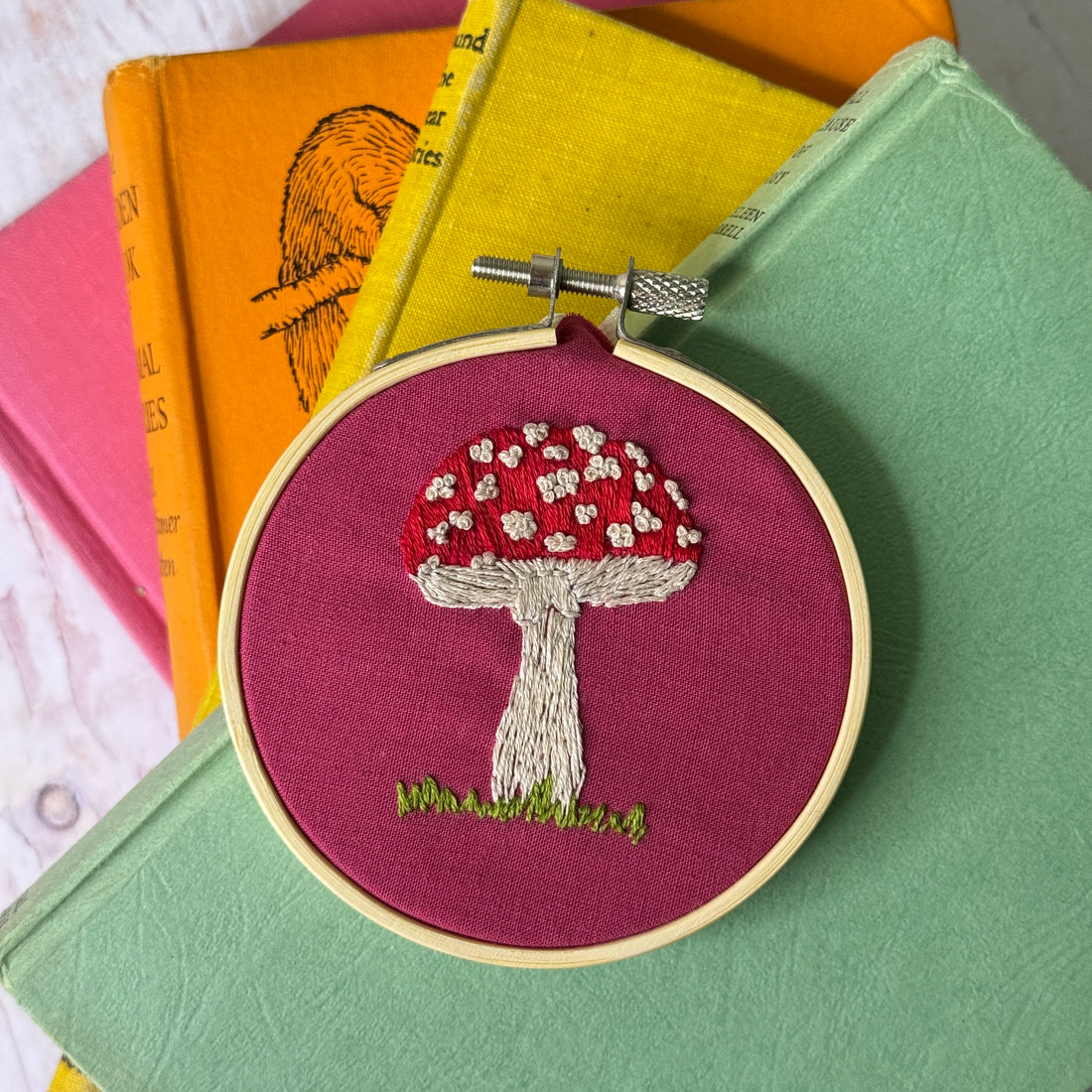 The Crafty Kit Toadstools Stick & Stitch Embroidery at Bibelot Leek