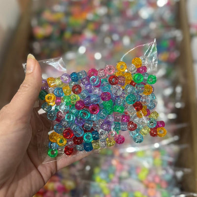 Pony / Kandi Beads 50g Assorted Packs Glitter at Bibelot Leek 