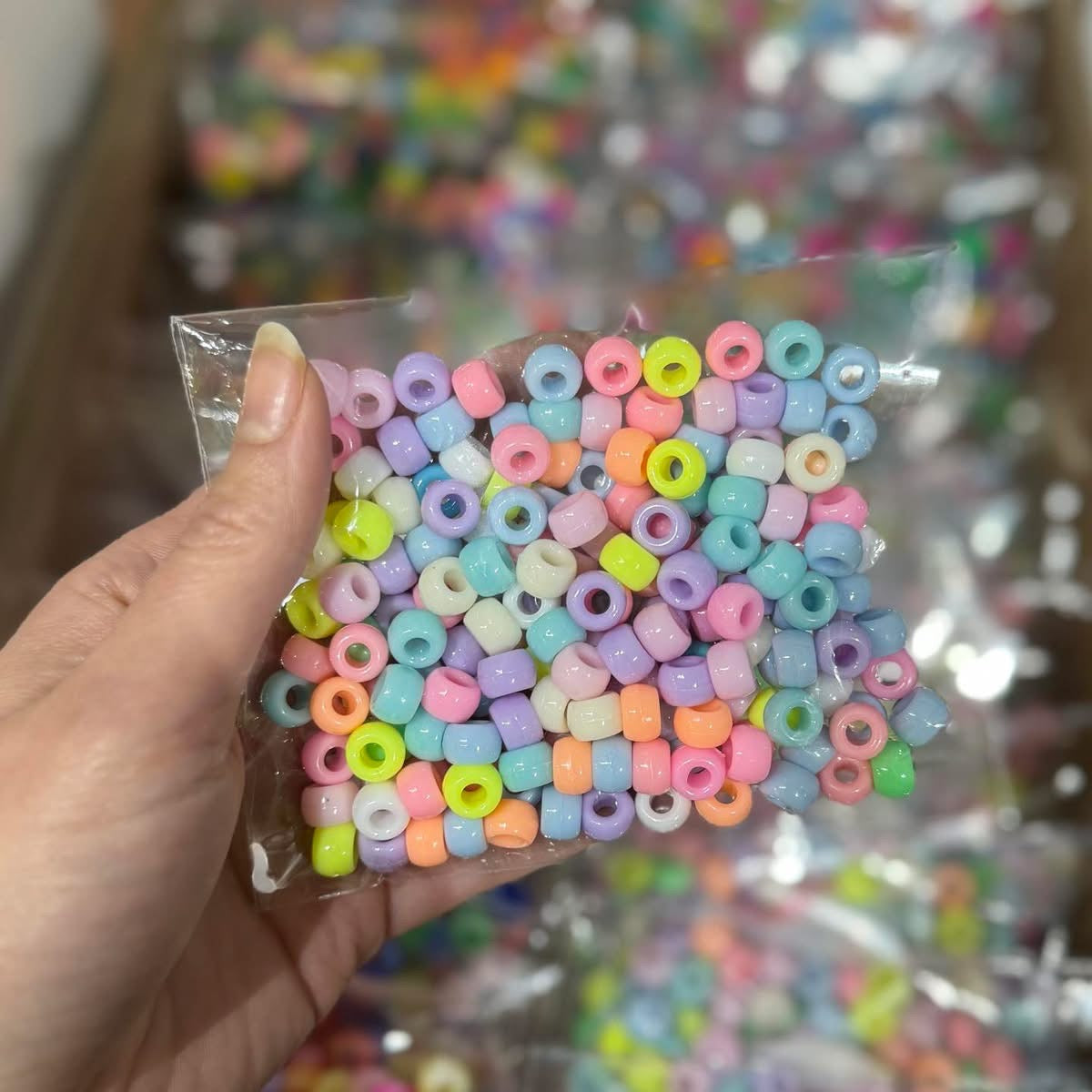 Pony / Kandi Beads 50g Assorted Packs Pastel at Bibelot Leek