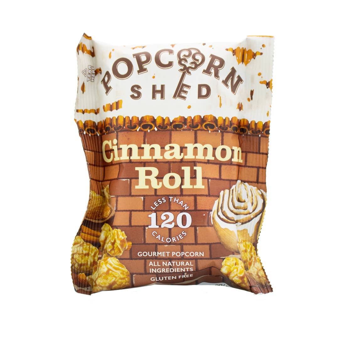 Popcorn Shed Cinnamon Roll Popcorn Snack Pack at Bibelot Leek UK Stockist