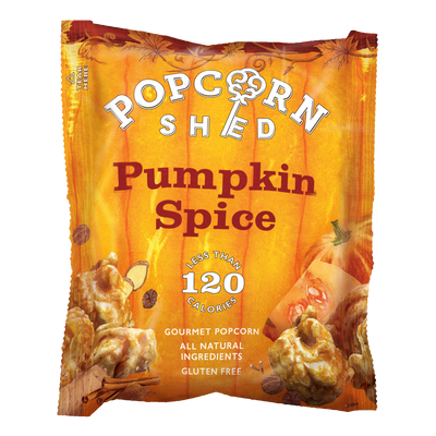 Popcorn Shed Pumpkin Spice Popcorn Snack Pack at Bibelot Leek UK Stockist