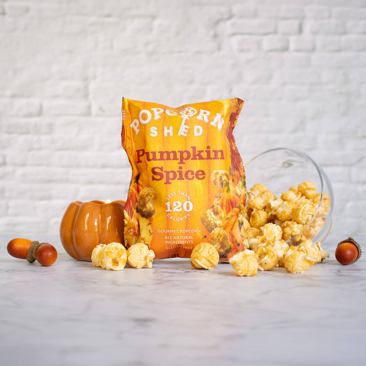 Popcorn Shed Pumpkin Spice Popcorn Snack Pack at Bibelot Leek UK Stockist
