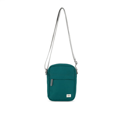 Roka Bond Crossbody Recycled Canvas: Teal Bibelot Leek Staffordshire UK