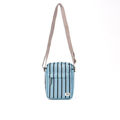 Roka Bond Crossbody Recycled Canvas: Blue Stripe at Bibelot Leek UK Stocksit