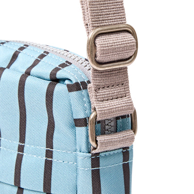 Roka Bond Crossbody Recycled Canvas: Blue Stripe at Bibelot Leek UK Stocksit
