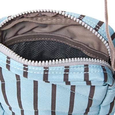 Roka Bond Crossbody Recycled Canvas: Blue Stripe at Bibelot Leek UK Stocksit