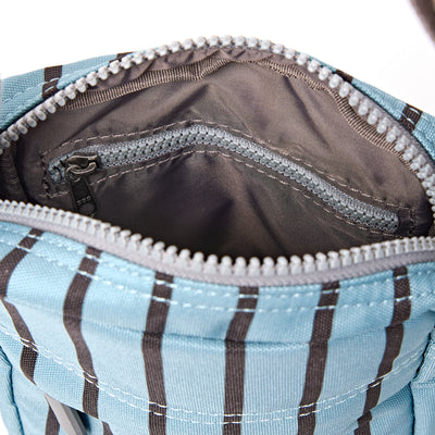 Roka Bond Crossbody Recycled Canvas: Blue Stripe at Bibelot Leek UK Stocksit
