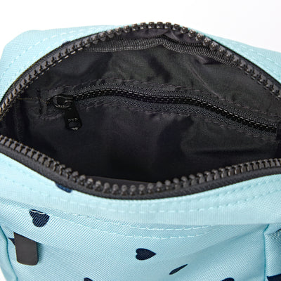 Roka Bond Crossbody Recycled Canvas: Heart Print at Bibelot Leek UK Stockist