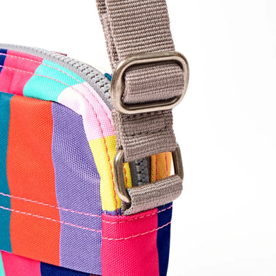 Roka Bond Crossbody Recycled Canvas: Wide Multi Stripe at Bibelot Leek UK Stockist