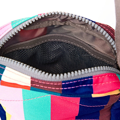Roka Bond Crossbody Recycled Canvas: Wide Multi Stripe at Bibelot Leek UK Stockist