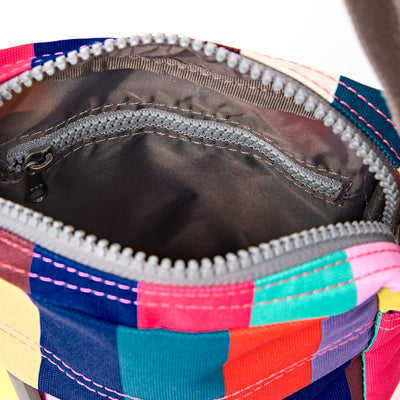 Roka Bond Crossbody Recycled Canvas: Wide Multi Stripe at Bibelot Leek UK Stockist