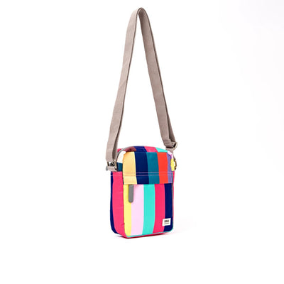 Roka Bond Crossbody Recycled Canvas: Wide Multi Stripe