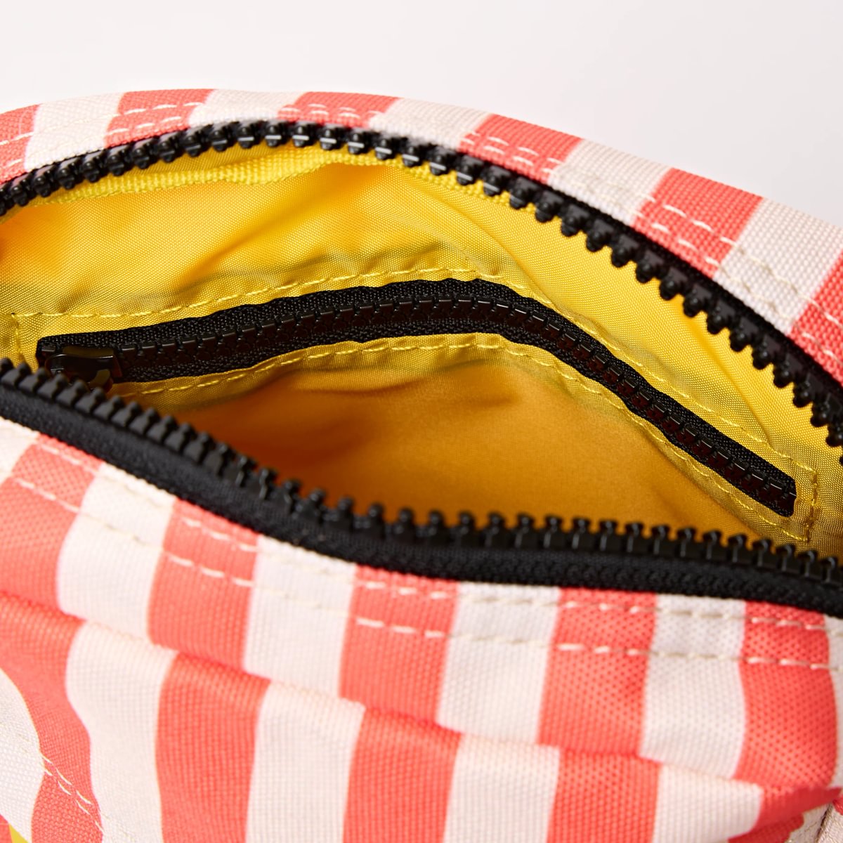 Roka Bond Crossbody Recycled Canvas: Coral Stripe at Bibelot