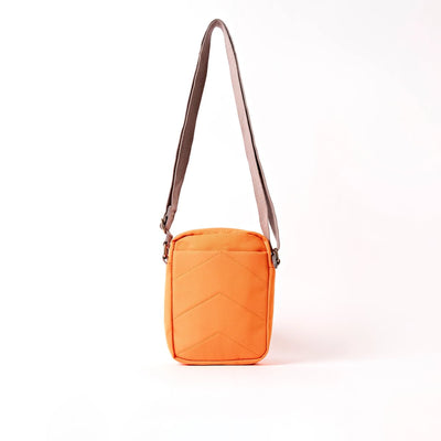 Roka Bond Crossbody Recycled Canvas: Jaffa Orange at Bibelot Leek