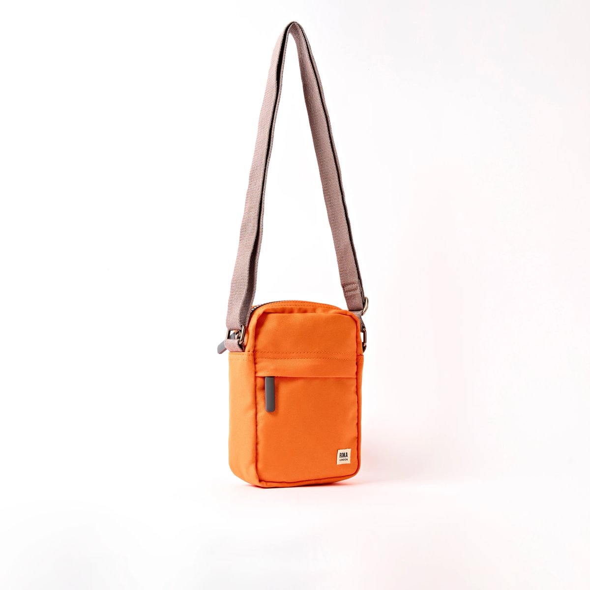 Roka Bond Crossbody Recycled Canvas: Jaffa Orange at Bibelot Leek