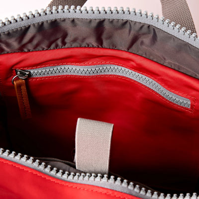 Roka Medium Canfield B Recycled Nylon: Scarlet at Bibelot Leek