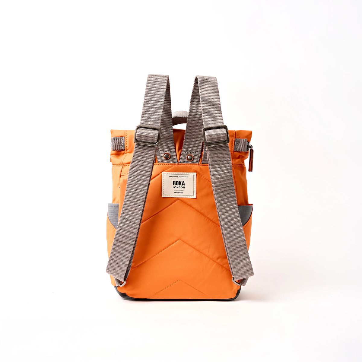 Roka Backpack Small Canfield B Recycled Nylon: Jaffa Orange at Bibelot Leek