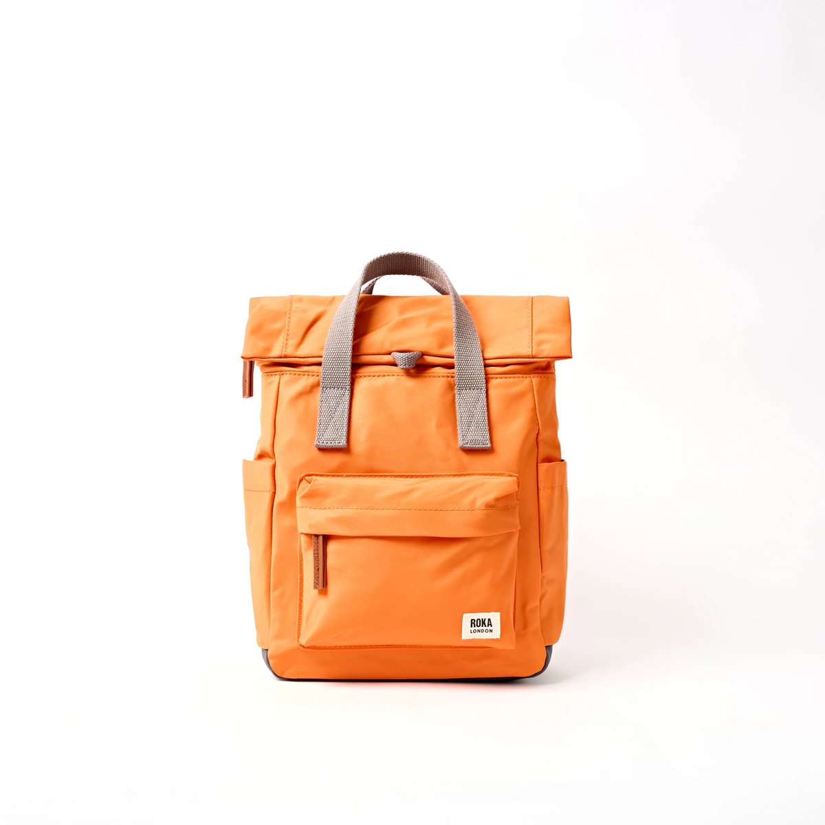 Roka Backpack Small Canfield B Recycled Nylon: Jaffa Orange at Bibelot Leek