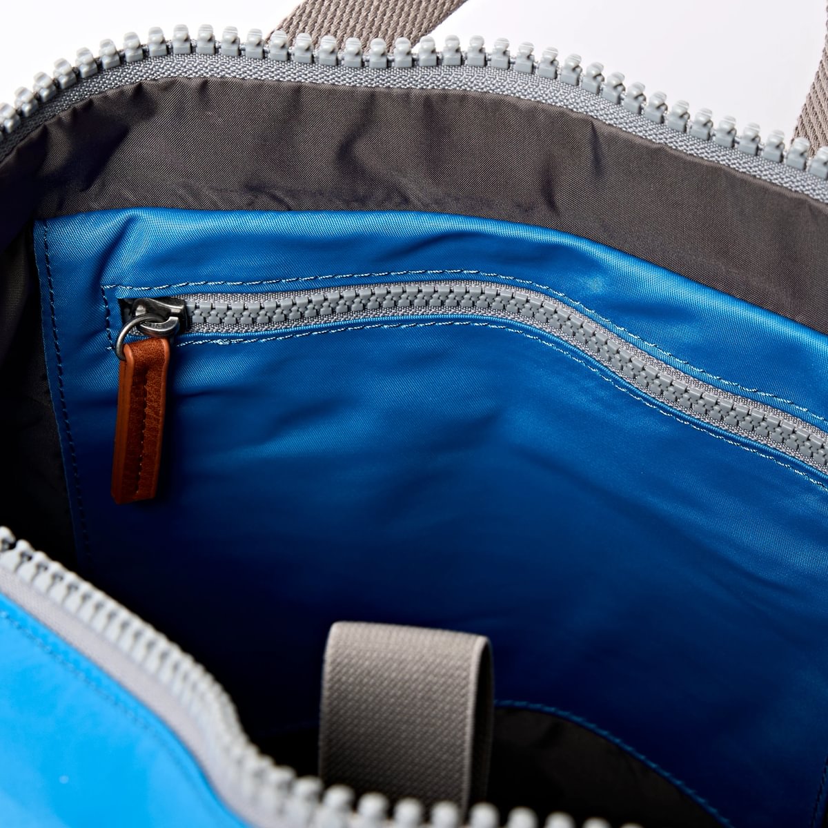 Roka Backpack Small Canfield B Recycled Nylon: Malibu Blue at Bibelot Leek