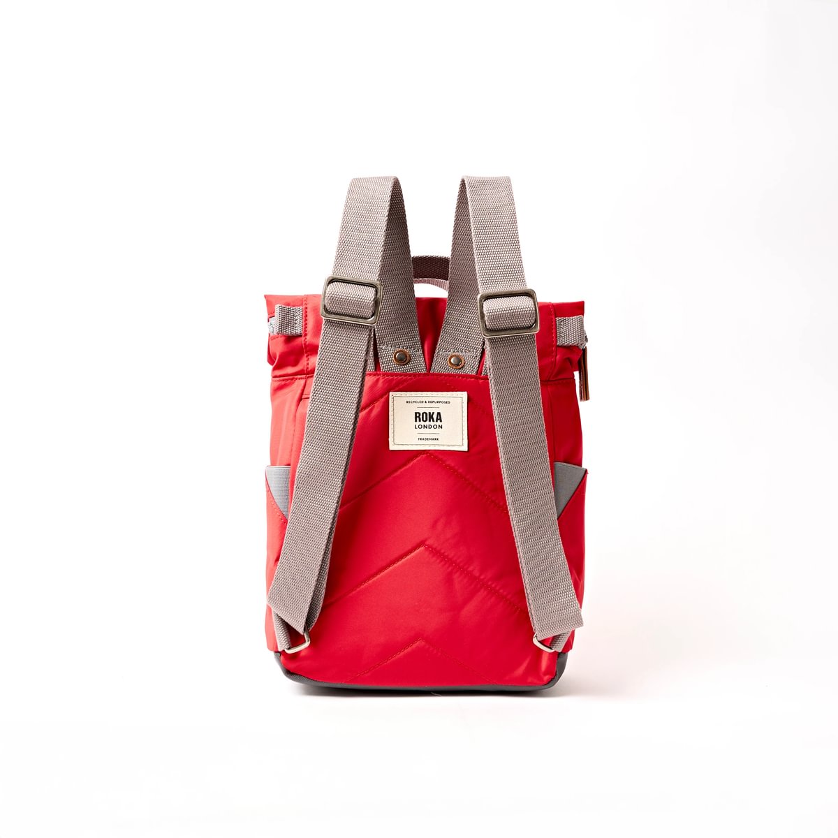 Roka Backpack Small Canfield B Recycled Nylon: Scarlet at Bibelot