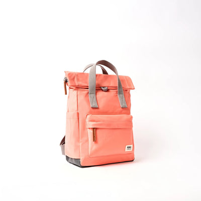 Roka Backpack Small Canfield B Recycled Nylon: Sugar Coral at Bibelot Leek