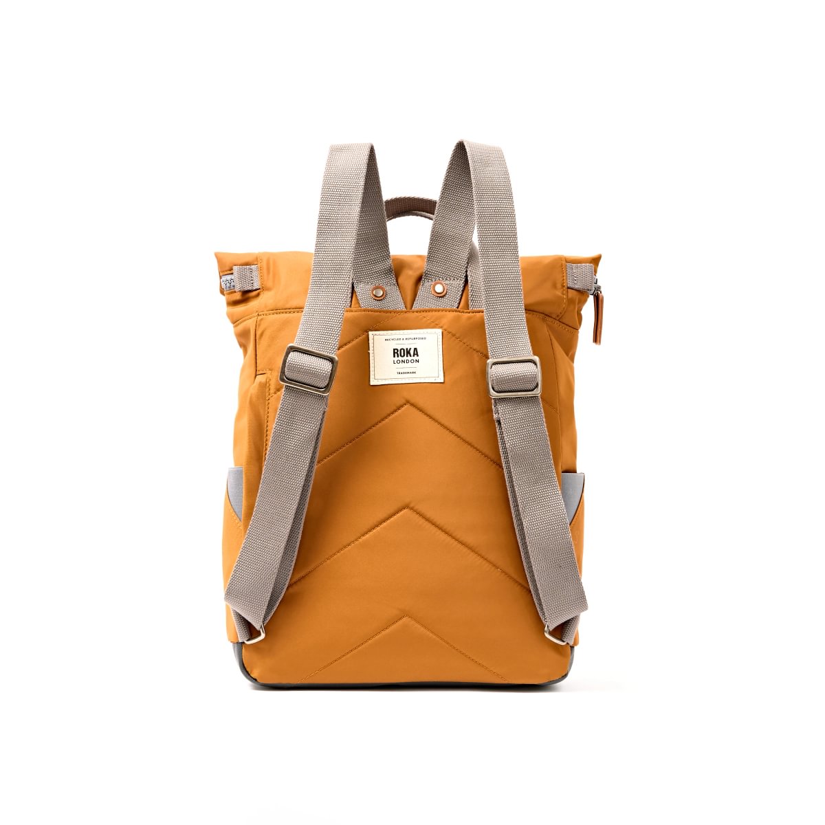  Roka Backpack Medium Canfield B Recycled Nylon: Biscuit at Bibelot Leek UK Stockist