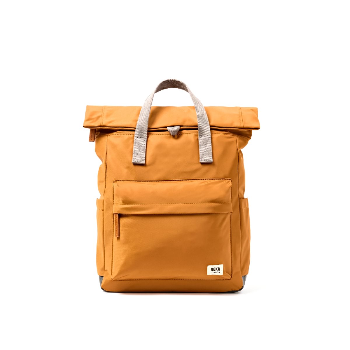  Roka Backpack Medium Canfield B Recycled Nylon: Biscuit at Bibelot Leek UK Stockist