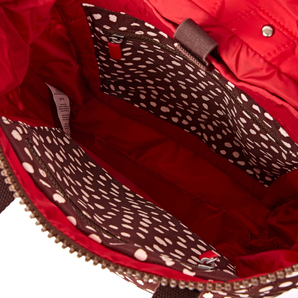Roka Backpack Medium Canfield B Recycled Canvas: Brown Dot at Bibelot Leek UK Stockist