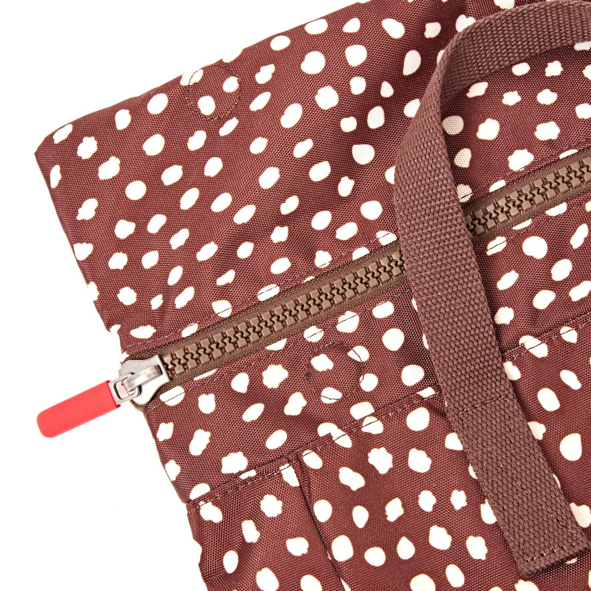 Roka Backpack Medium Canfield B Recycled Canvas: Brown Dot at Bibelot Leek UK Stockist