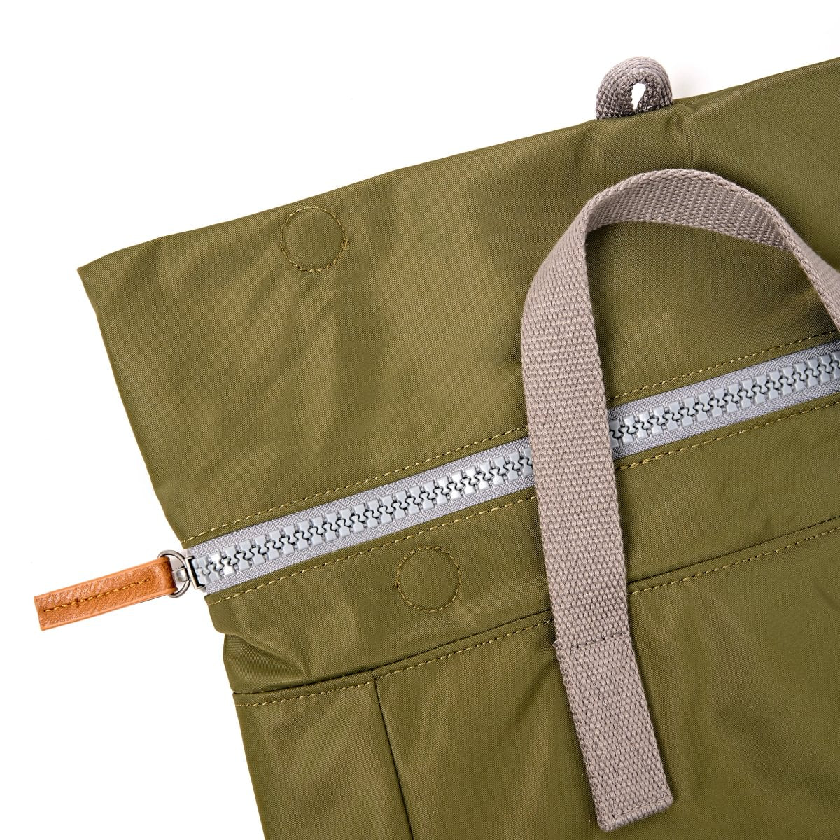 Roka Backpack Medium Canfield B Recycled Nylon: Chive at Bibelot Leek UK Stockist