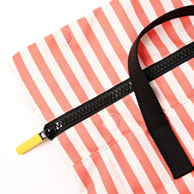 Roka Medium Canfield B Recycled Canvas: Coral Stripe at Bibelot Leek