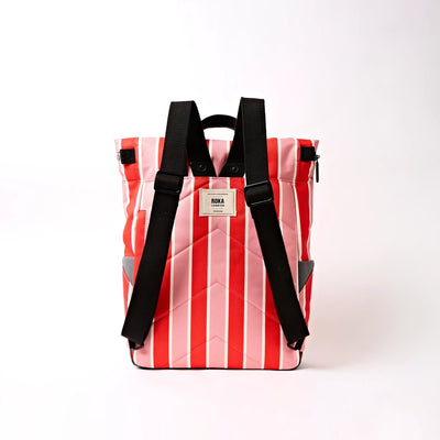 Roka Medium Canfield B Recycled Canvas: Seaside Stripe at Bibelot Leek