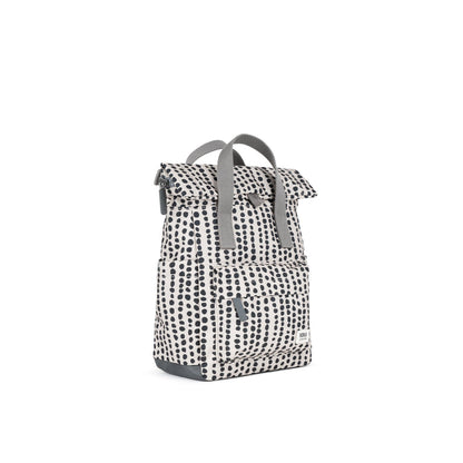 Roka Backpack Small Canfield B Recycled Canvas: Linear Dot