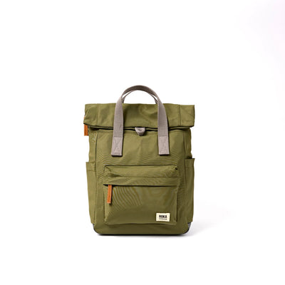Roka Backpack Small Canfield B Recycled Nylon: Chive at Bibelot Leek UK Stockist